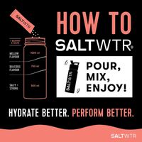 SaltWTR Summer Peach - Sugar-free Electrolytes, Gut Support Hydration - 20 Pack